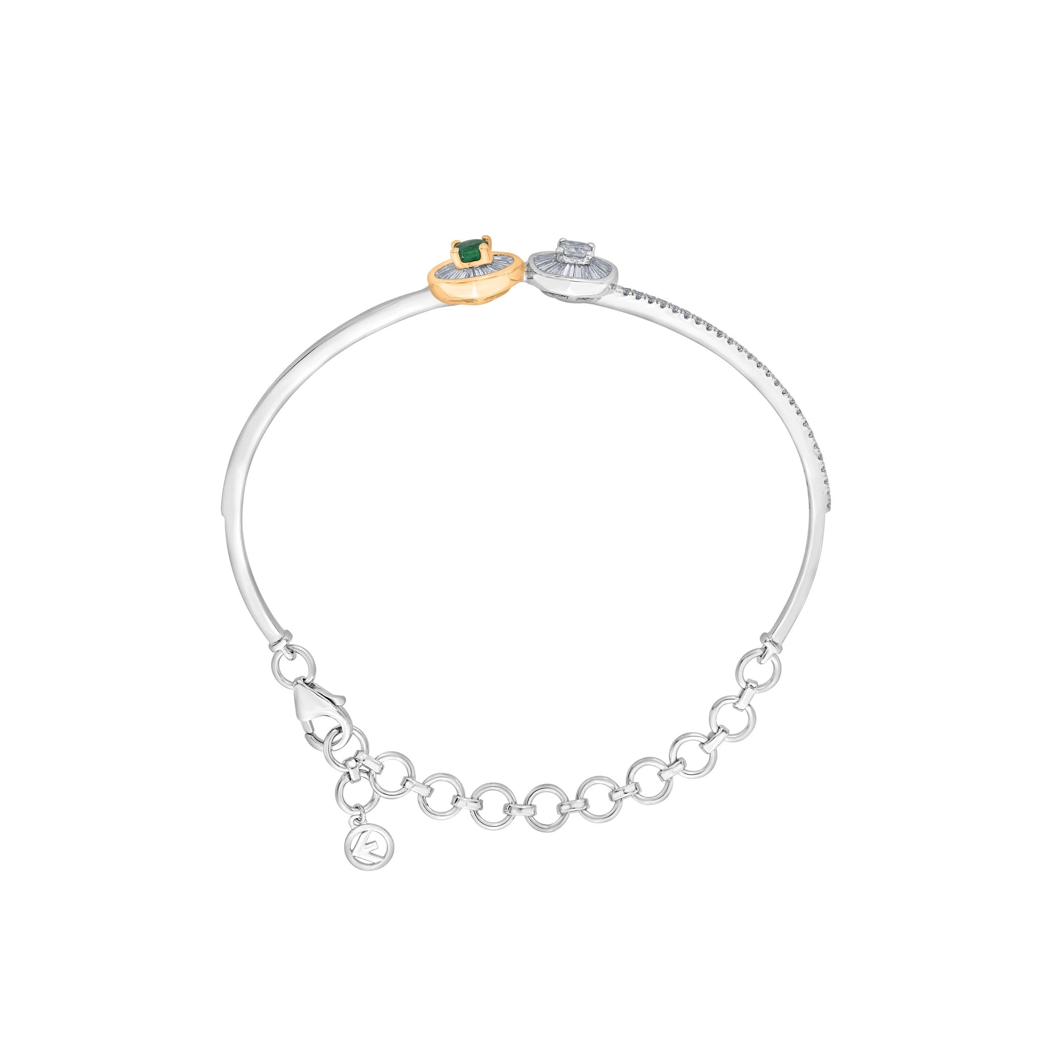 Iris Allure Luxe Cuff Bracelet - Zen Diamond India