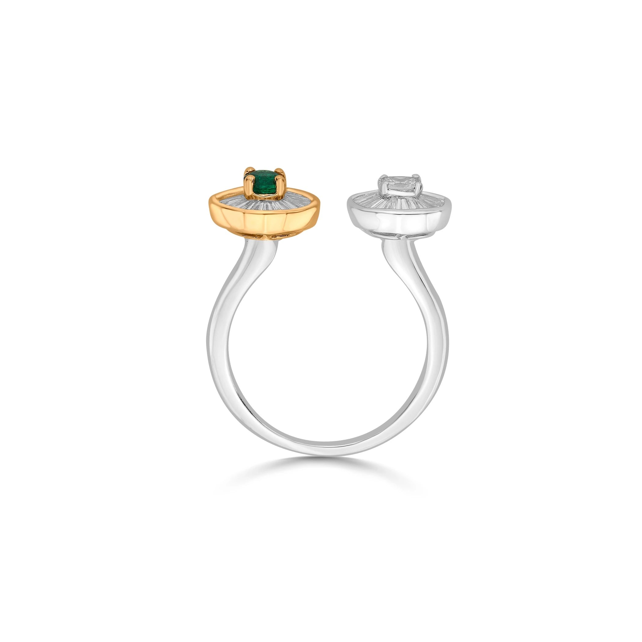 Iris Cosmic Cuff Statement Ring - Zen Diamond India