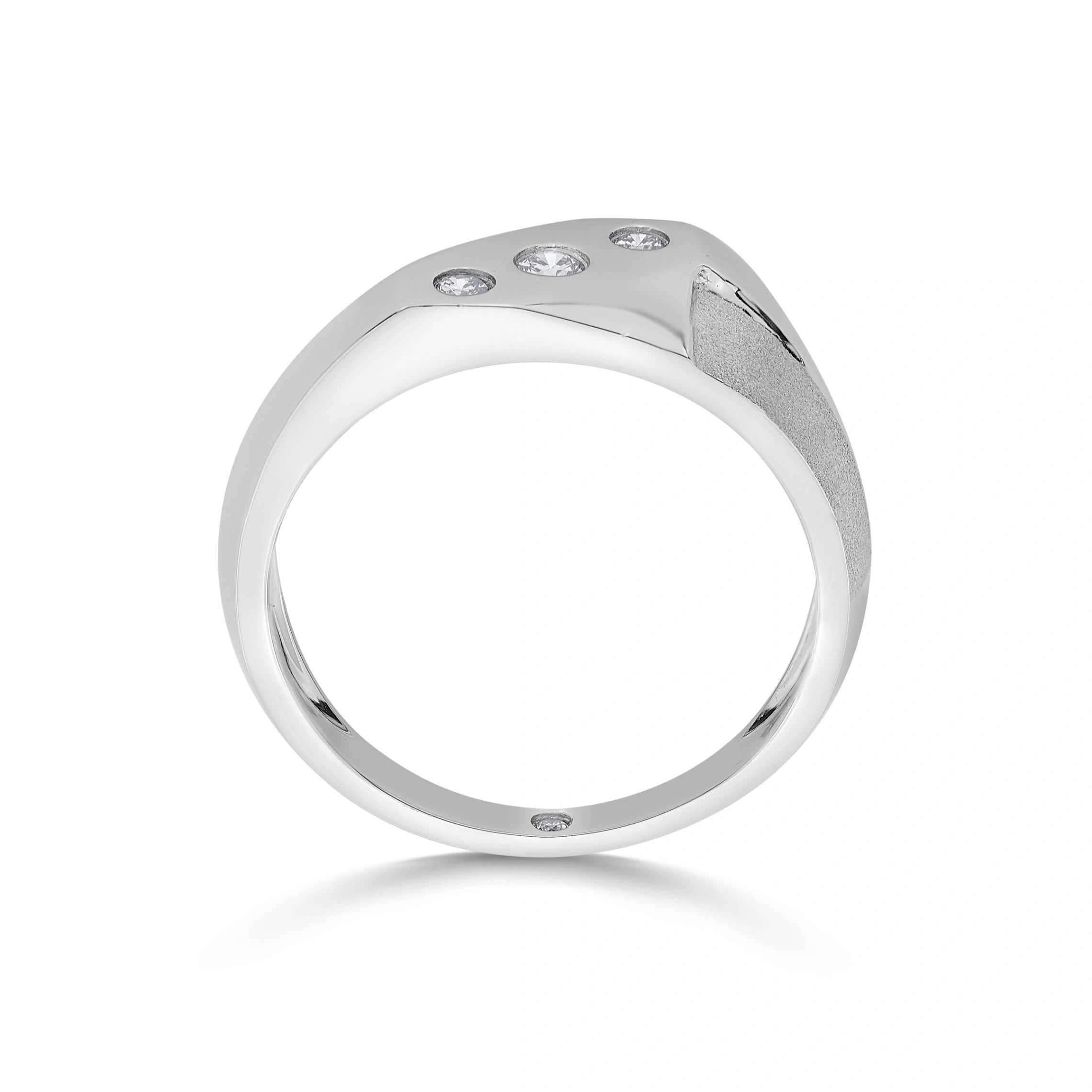 Hugo Textured Comet Ring - Zen Diamond India