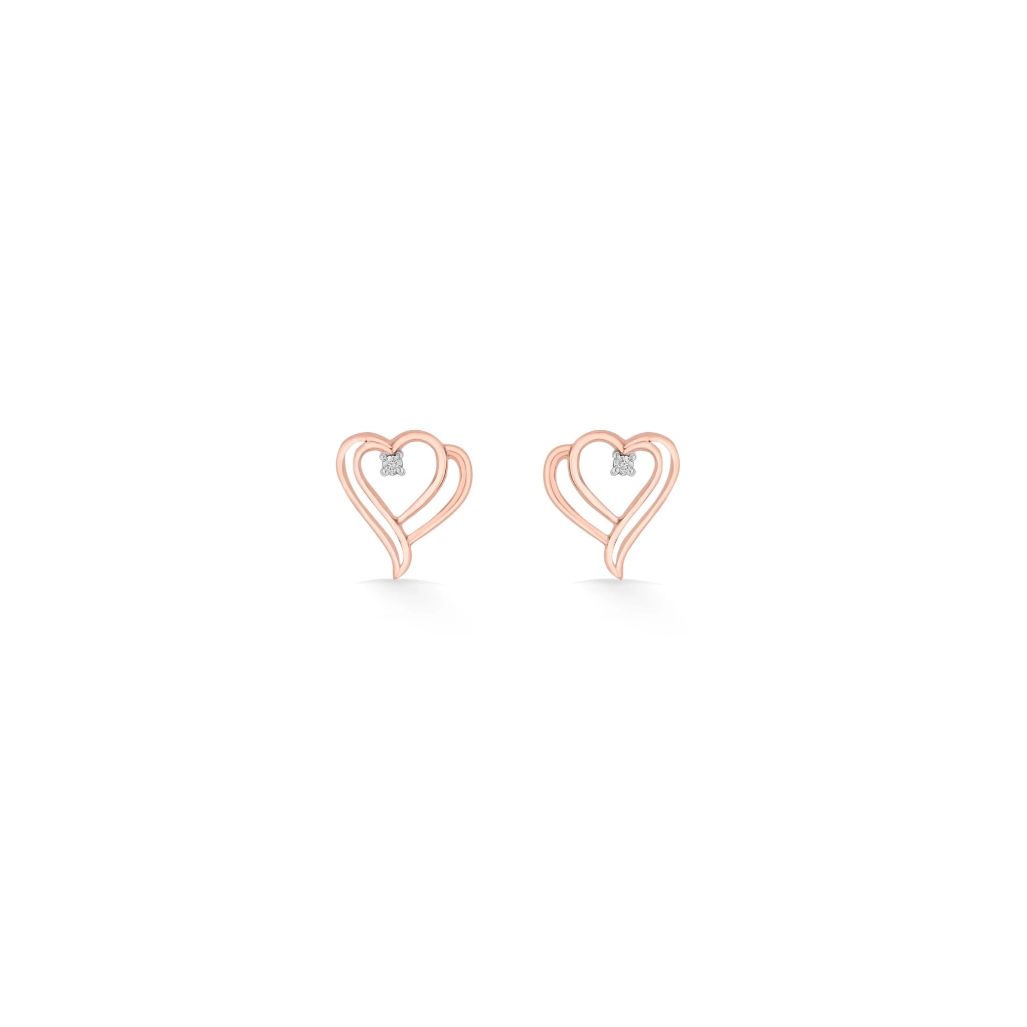Love Knot Heartfelt Sparkle Studs - Zen Diamond India