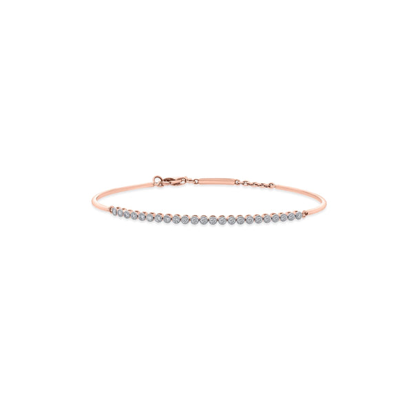 Solitaire Sleek Diamond Arc Bracelet - Zen Diamond India