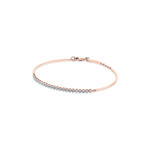 Solitaire Sleek Diamond Arc Bracelet - Zen Diamond India