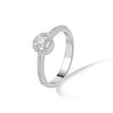 Solitaire Circular Starlight Spark Ring - Zen Diamond India