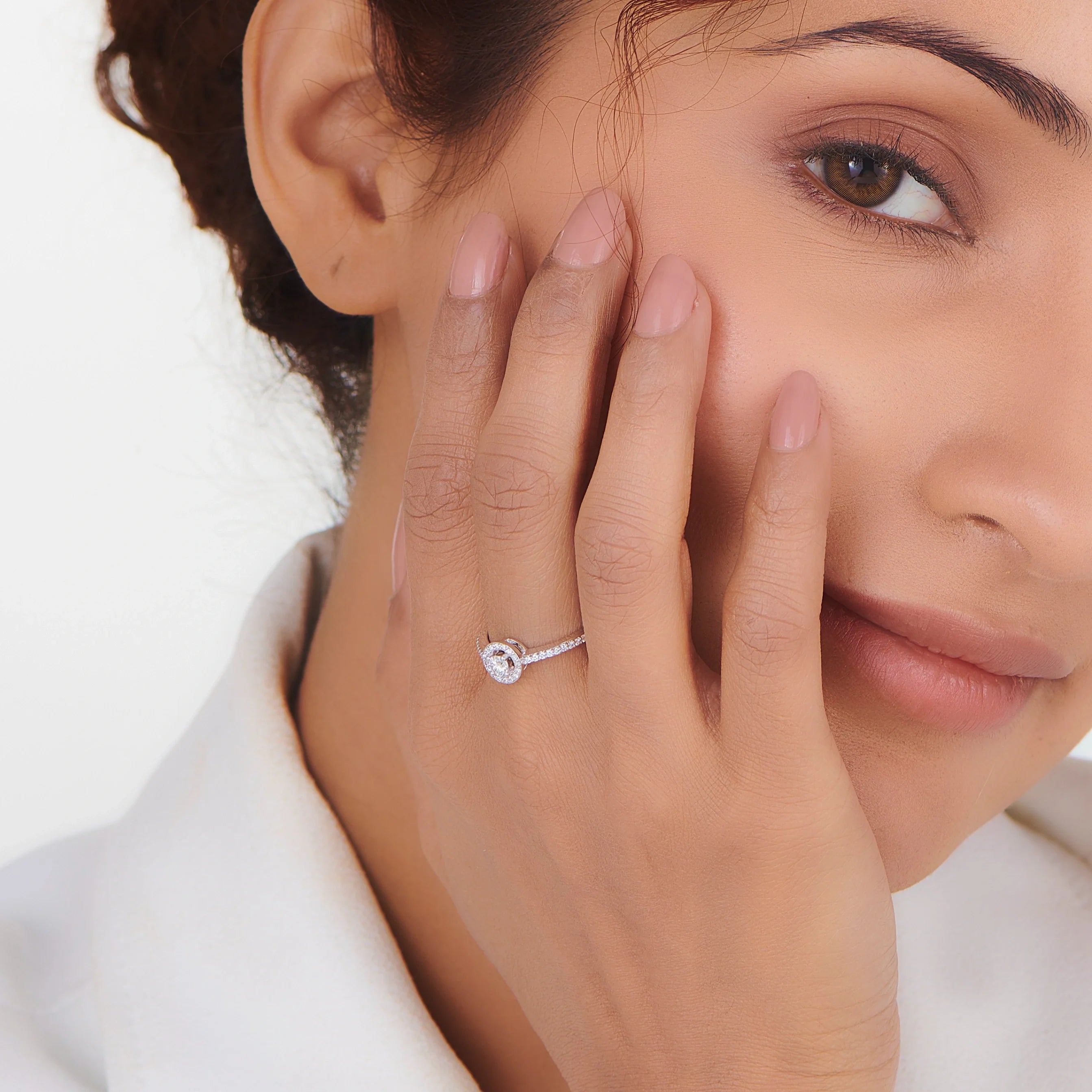 Zen Pirlanta Circular Starlight Spark Ring - Zen Diamond India