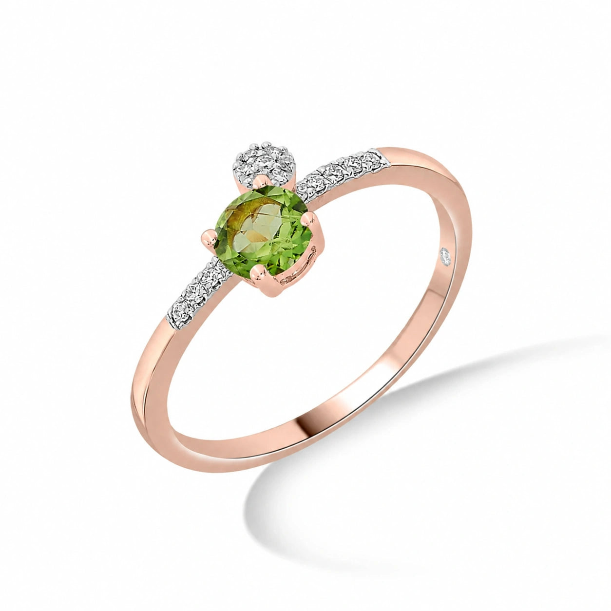 Color Pop Twist and Dazzle Ring in Peridot