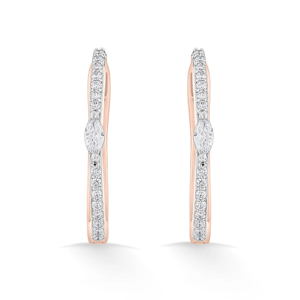 Sassy Lustre Loop Earrings - Zen Diamond India