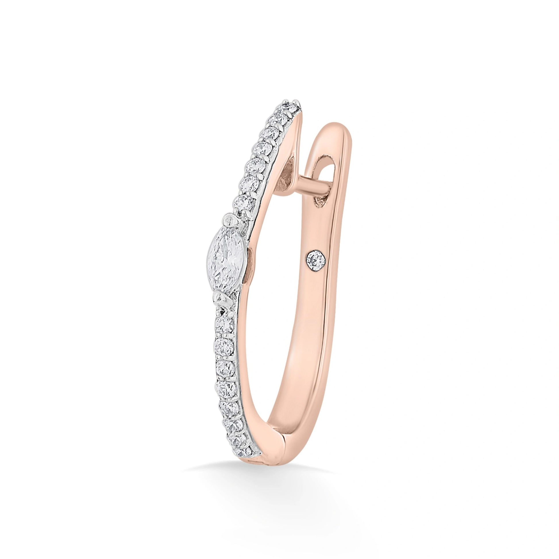 Sassy Lustre Loop Earrings - Zen Diamond India
