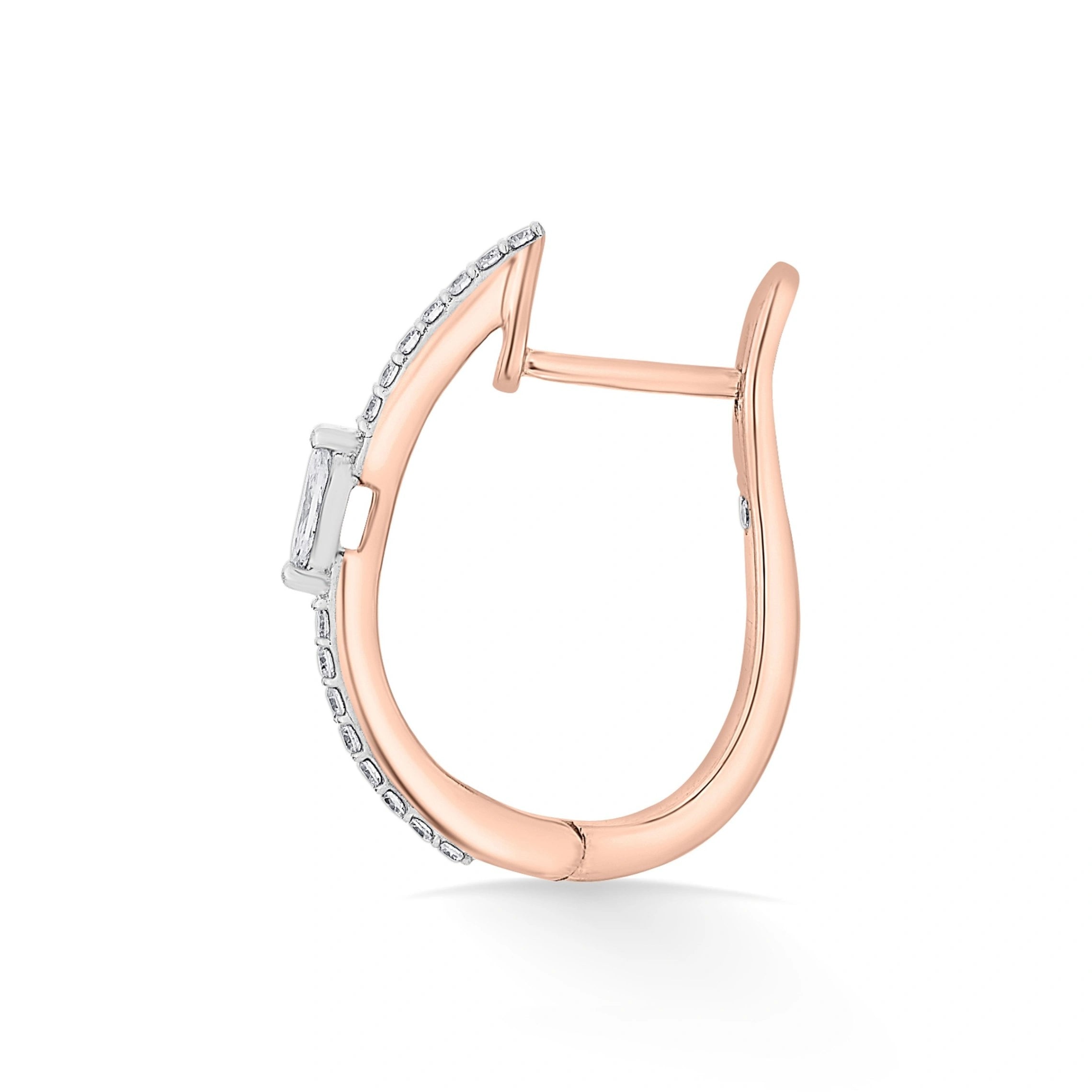 Sassy Lustre Loop Earrings - Zen Diamond India