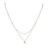 Deck Up Dual Layer Drop Necklace - Zen Diamond India