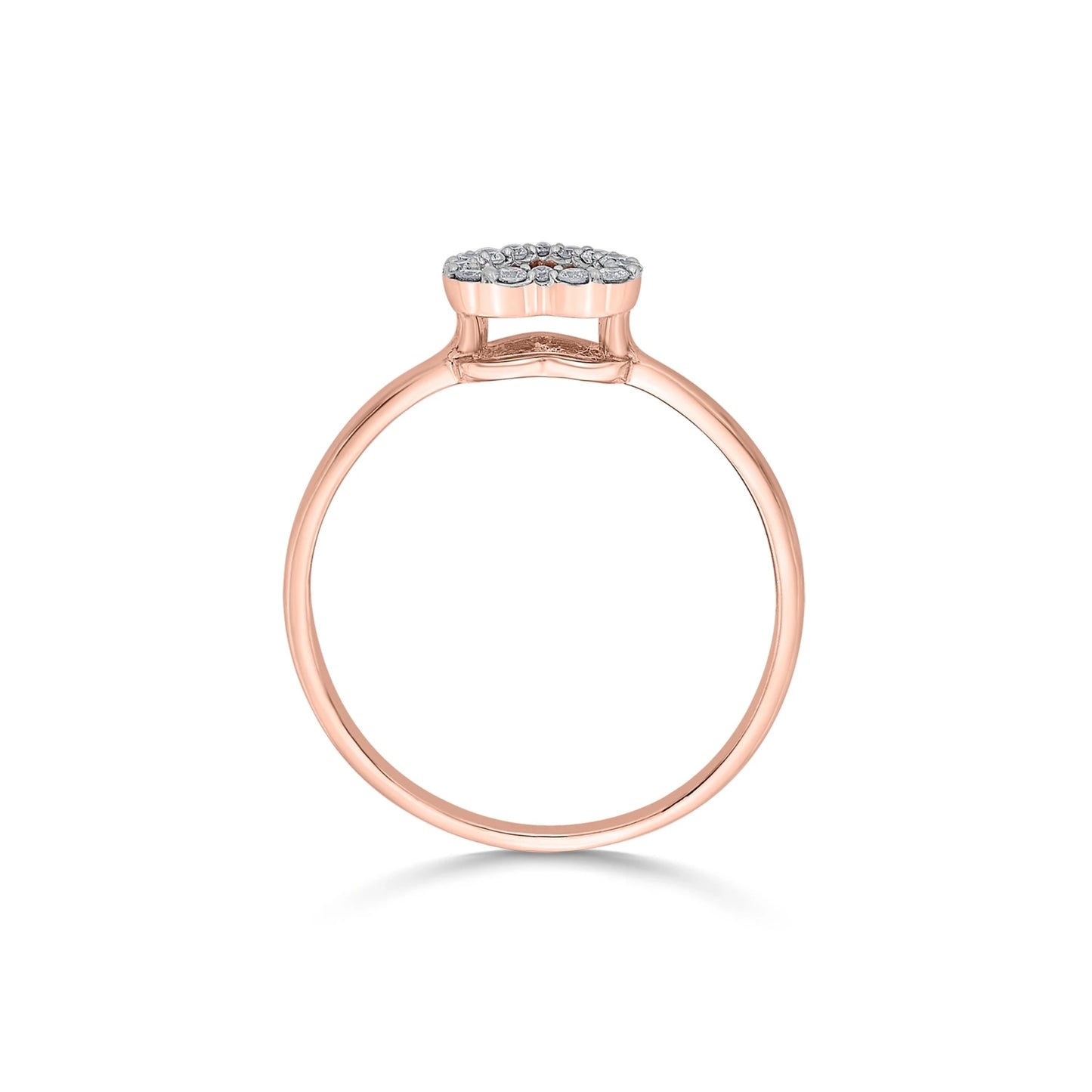 Love Knot Diamond Whisper Heart Ring - Zen Diamond India