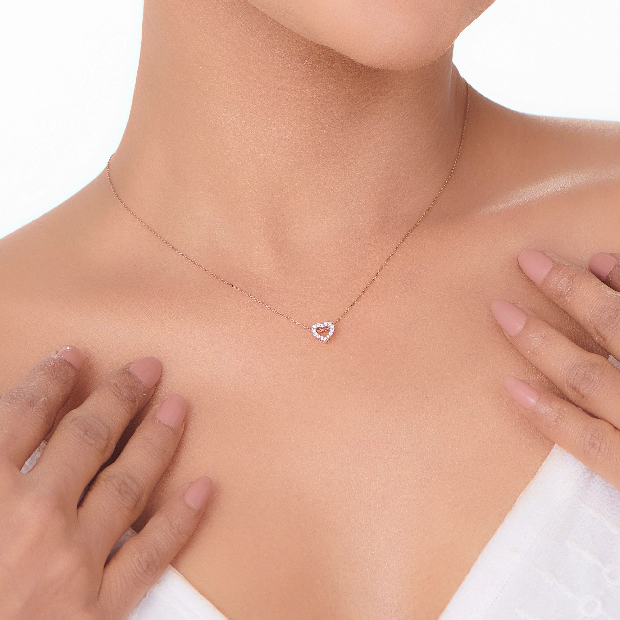 Sparkling Heartbeat Pendant - Zen Diamond India