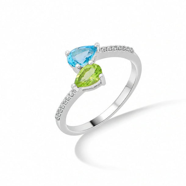 Color Pop Statement Spark Duo Ring