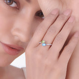 Color Pop Statement Spark Duo Ring