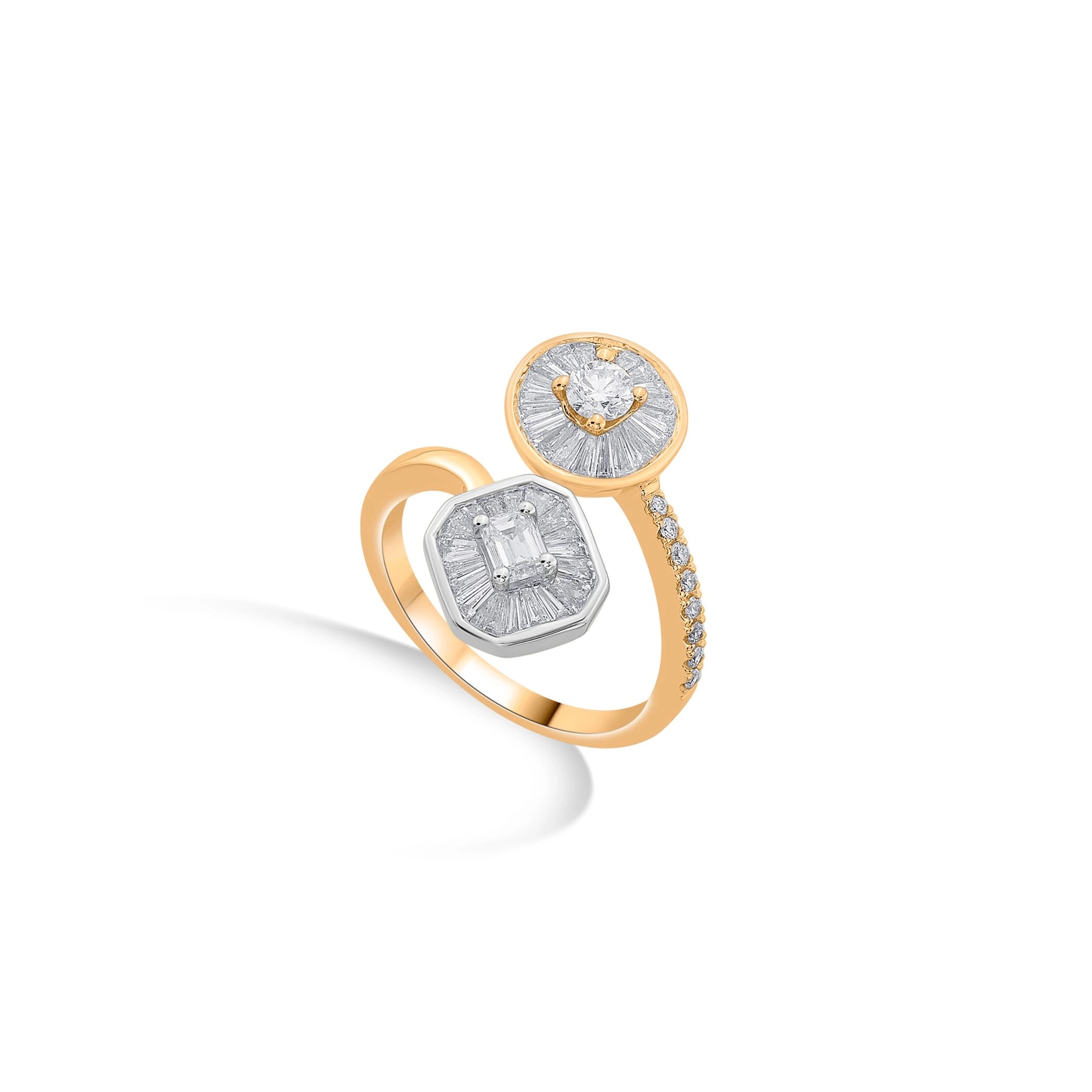 Iris Cosmic Crossover Ring - Zen Diamond India