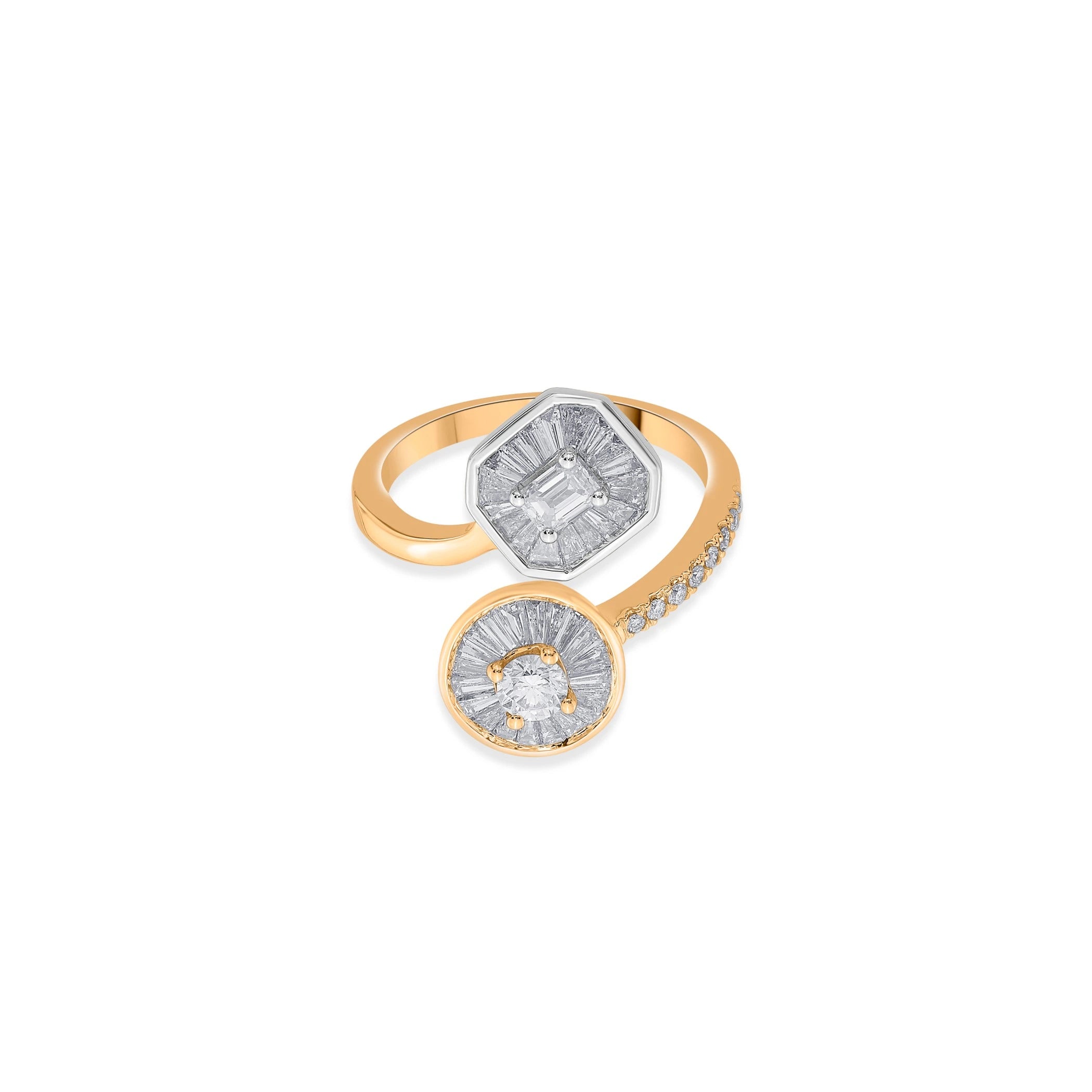 Iris Cosmic Crossover Ring - Zen Diamond India