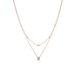 Deck Up Dual Layer Emerald Necklace - Zen Diamond India