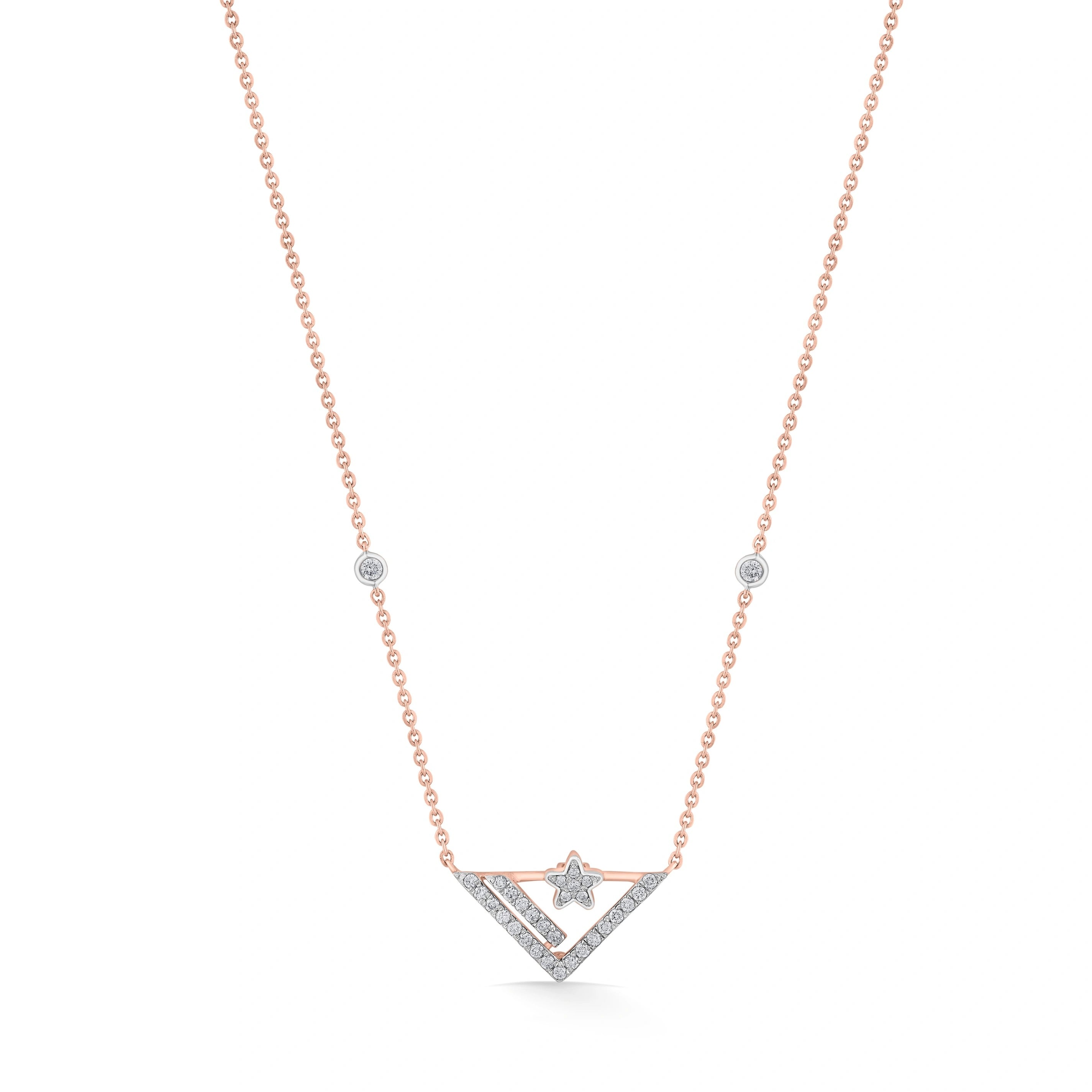 V - Star Blaze Luxe Pendant - Zen Diamond India