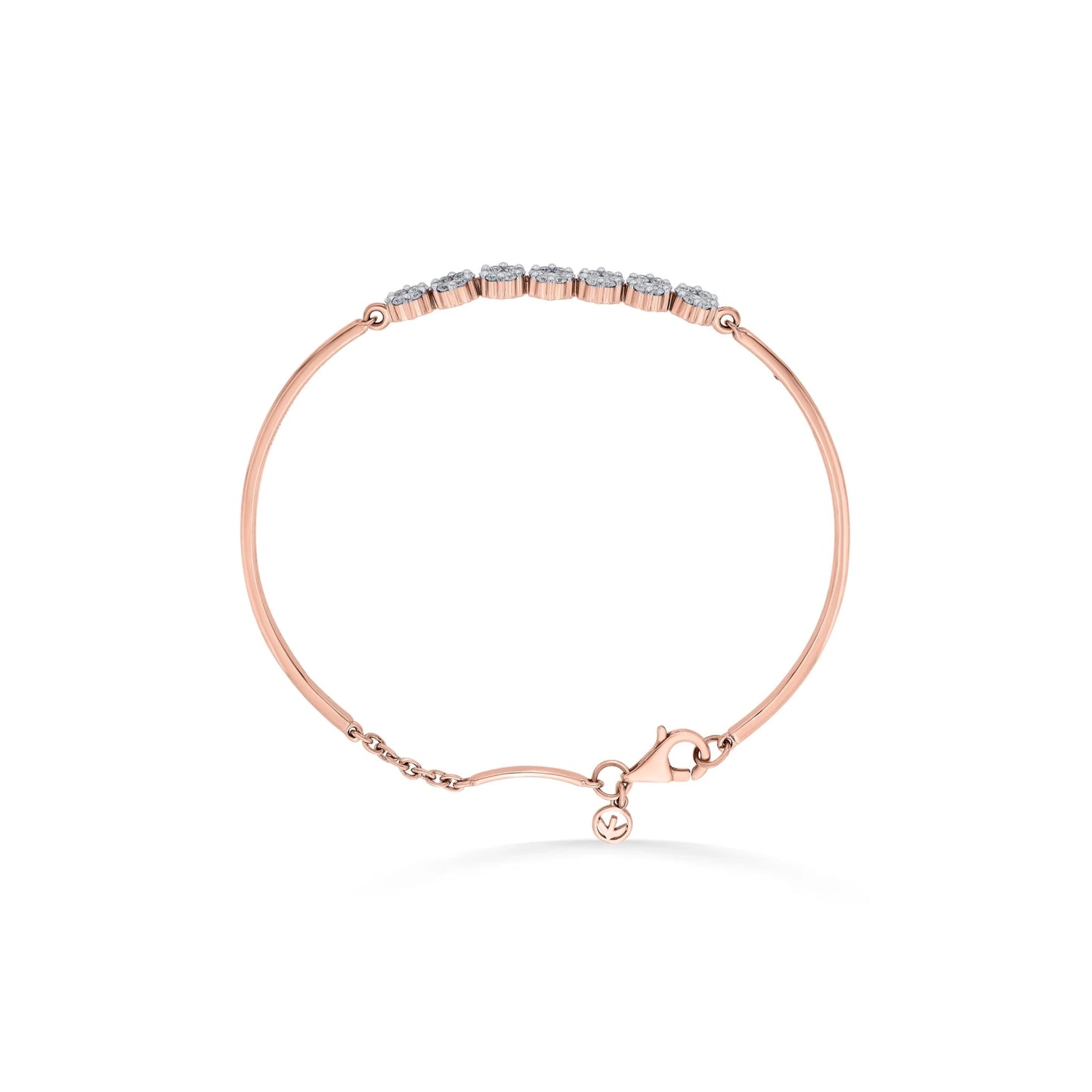 Sassy Seven Sparkle Cluster Bracelet - Zen Diamond India