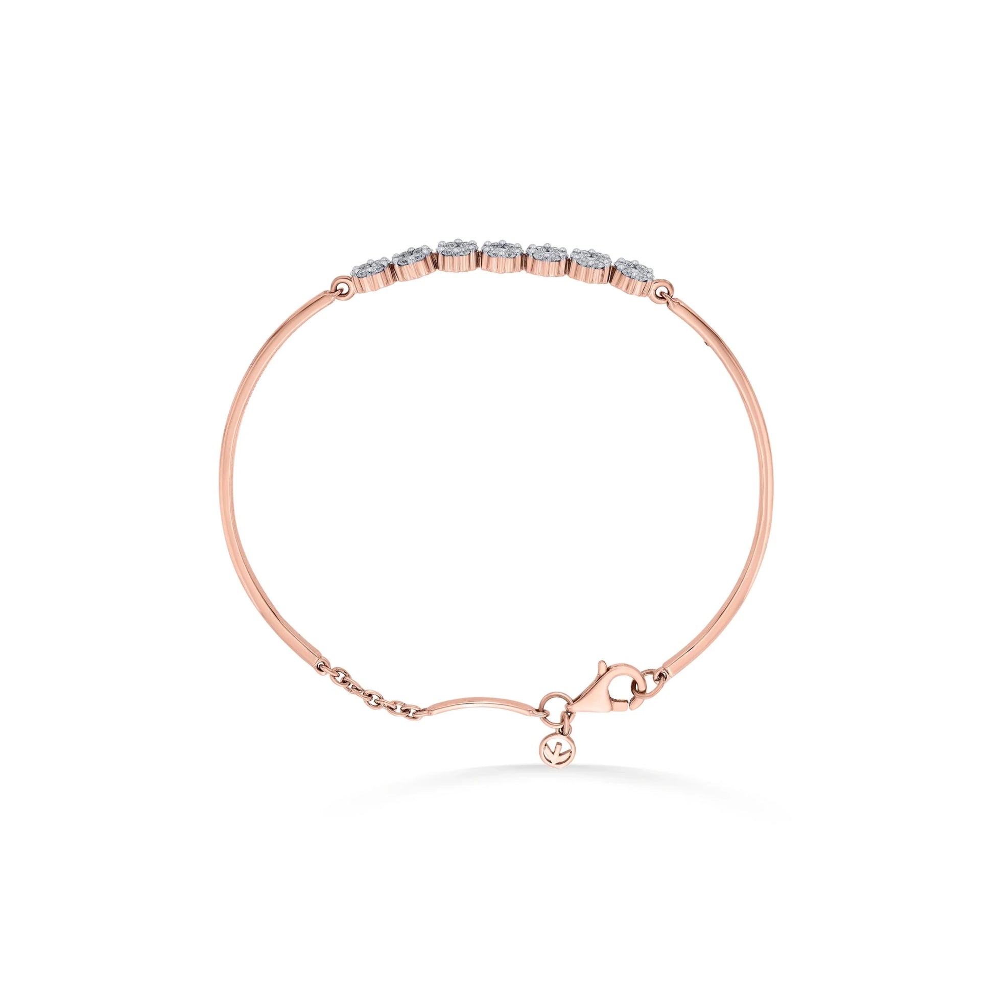 Sassy Seven Sparkle Cluster Bracelet - Zen Diamond India