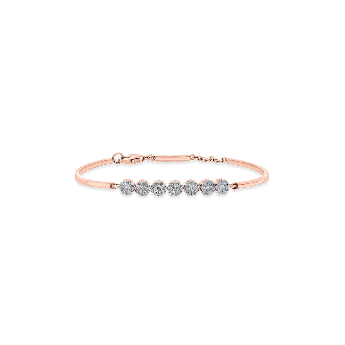 Sassy Seven Sparkle Cluster Bracelet - Zen Diamond India