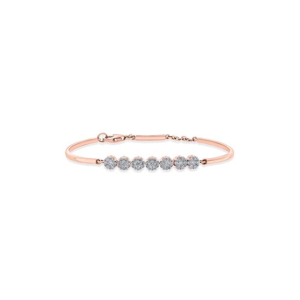 Sassy Seven Sparkle Cluster Bracelet - Zen Diamond India