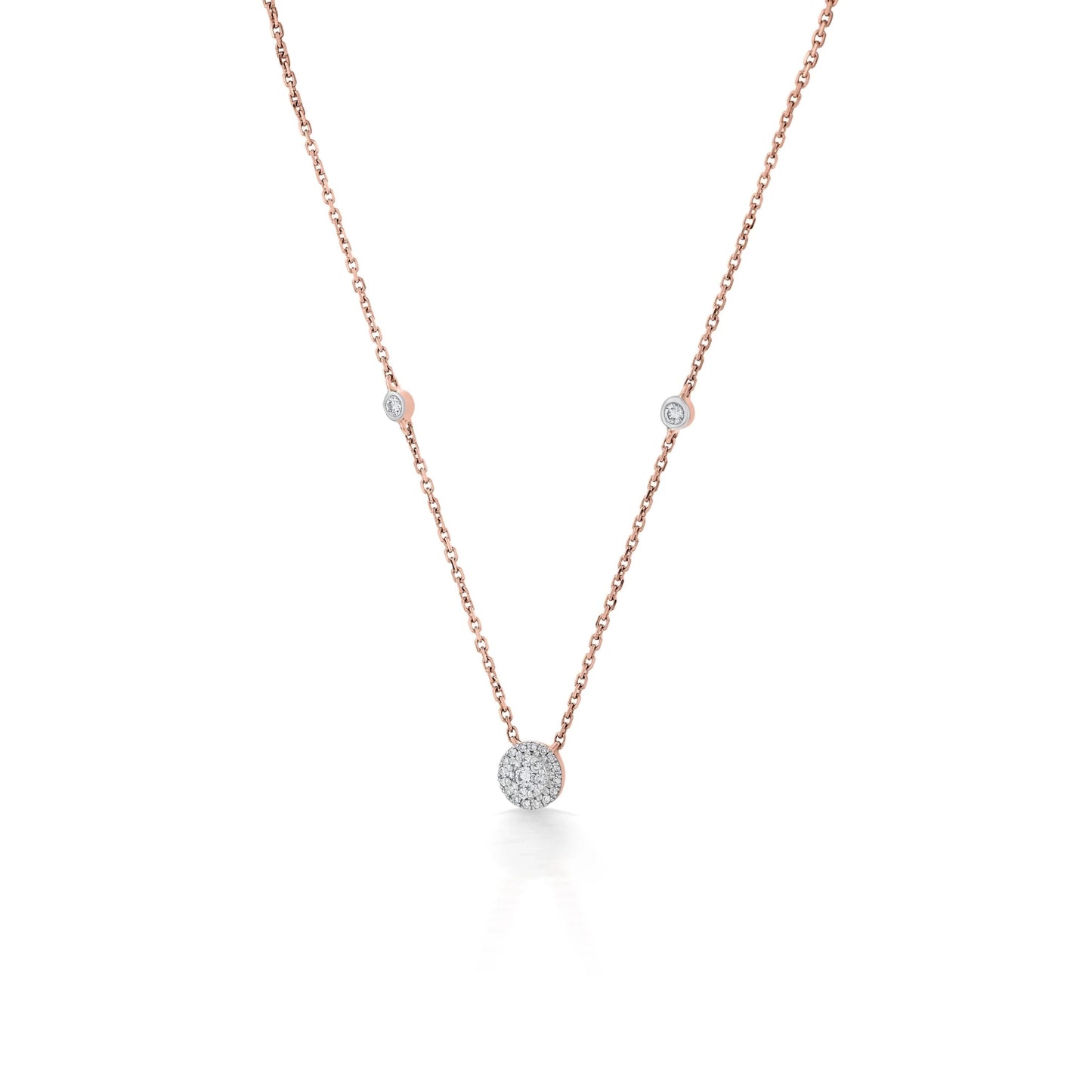 Deck Up Dual Layer Round Necklace - Zen Diamond India