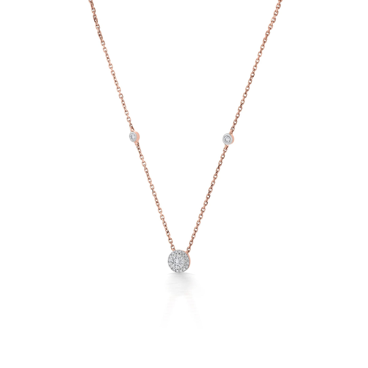 Deck Up Dual Layer Round Necklace - Zen Diamond India