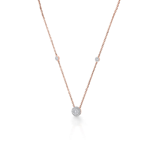 Deck Up Dual Layer Round Necklace - Zen Diamond India