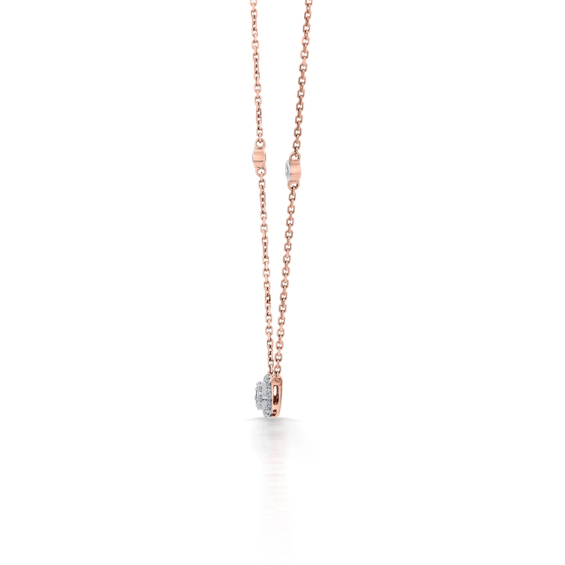 Deck Up Dual Layer Round Necklace - Zen Diamond India