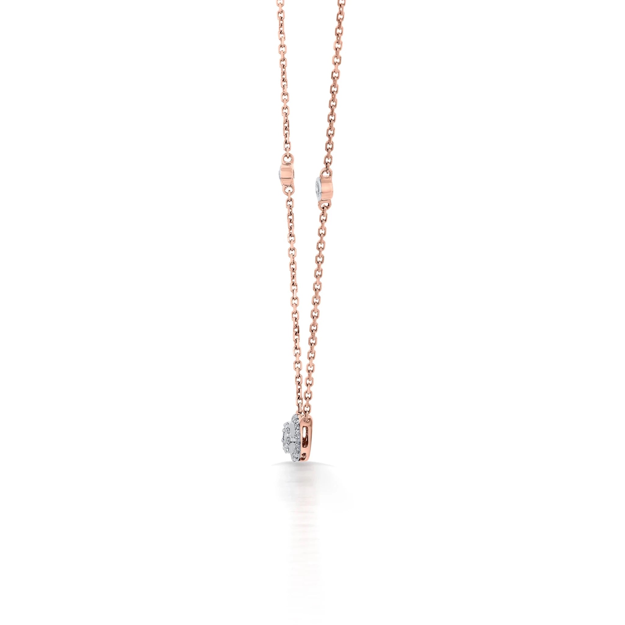 Deck Up Dual Layer Round Necklace - Zen Diamond India