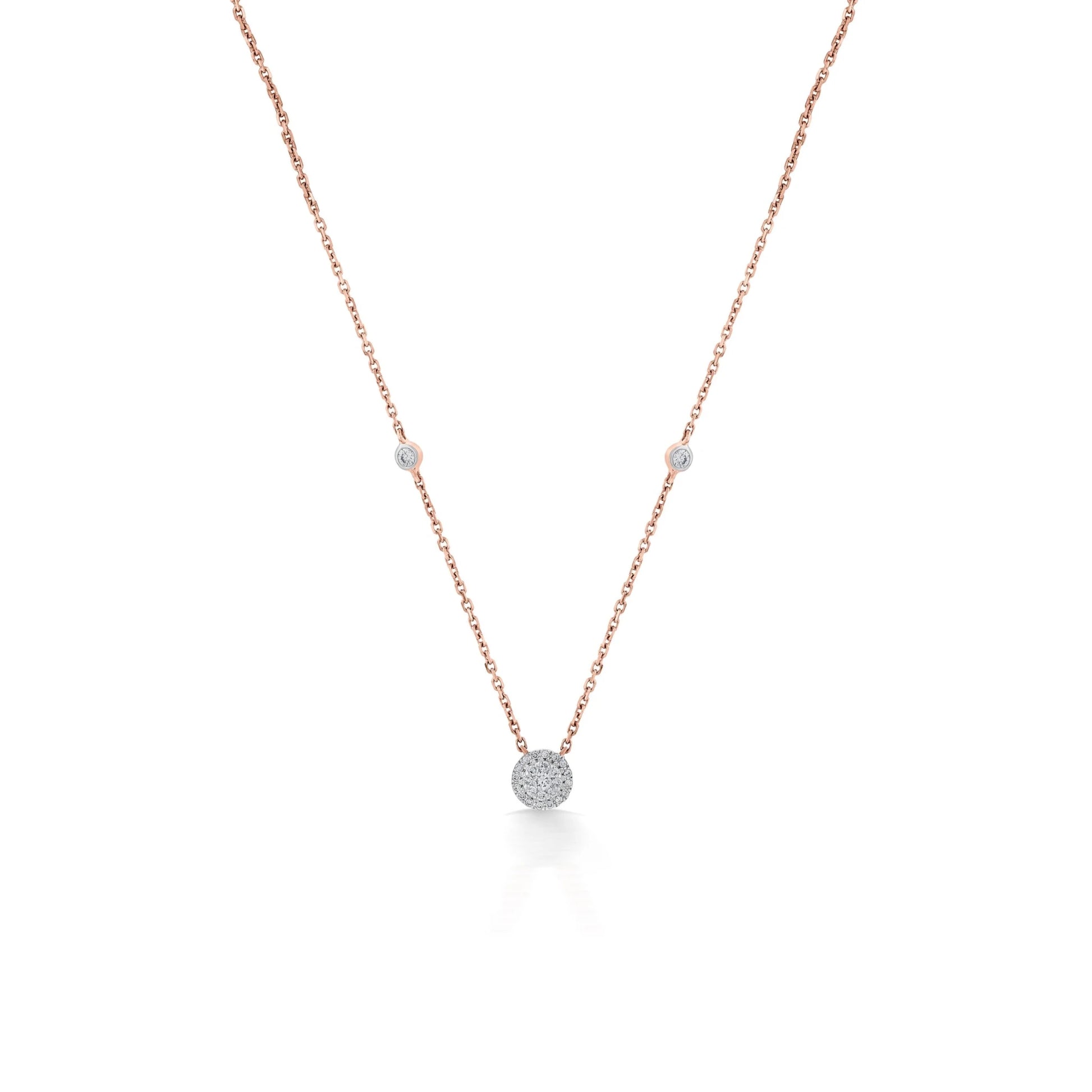 Deck Up Dual Layer Round Necklace - Zen Diamond India