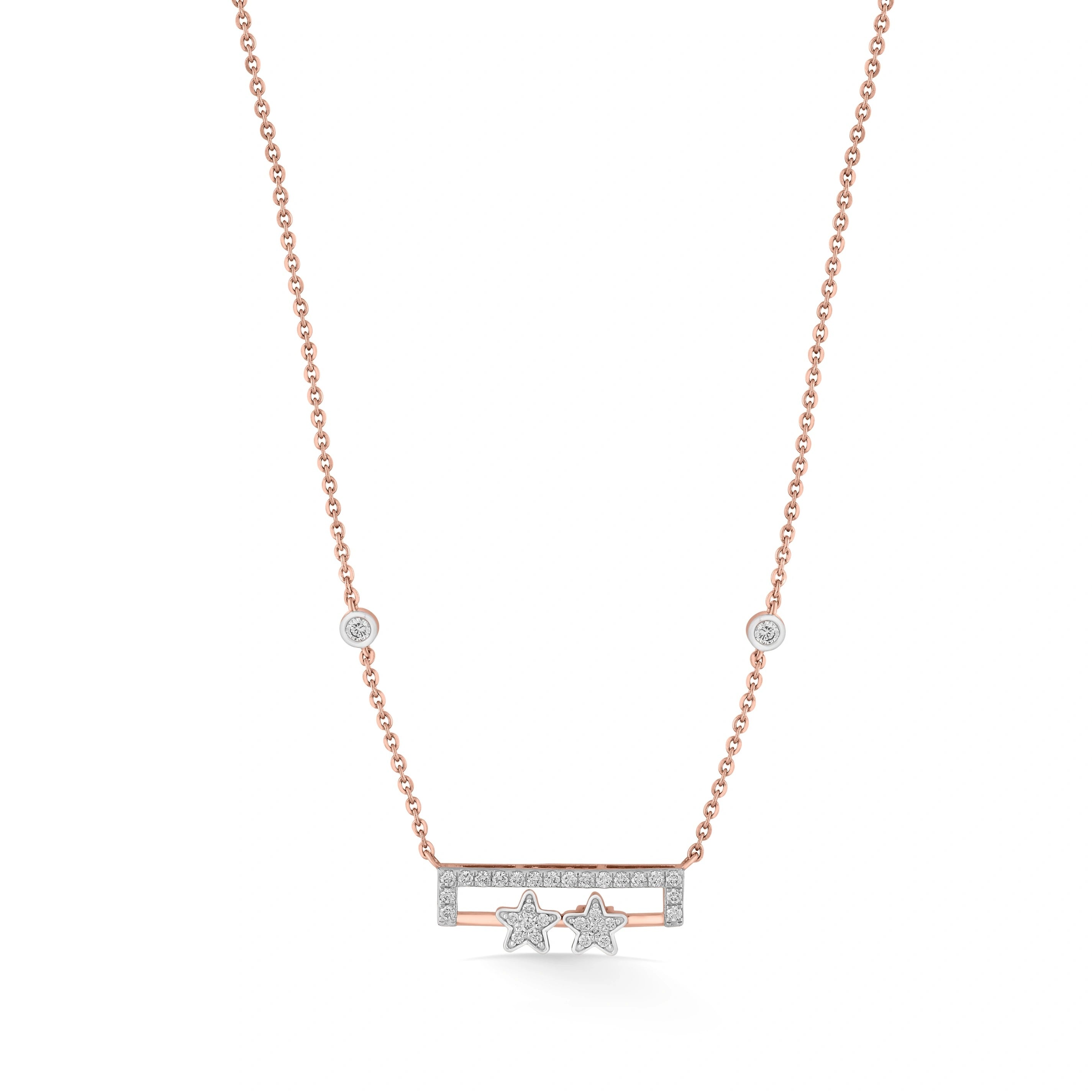 Stellar Duo Glam Pendant - Zen Diamond India