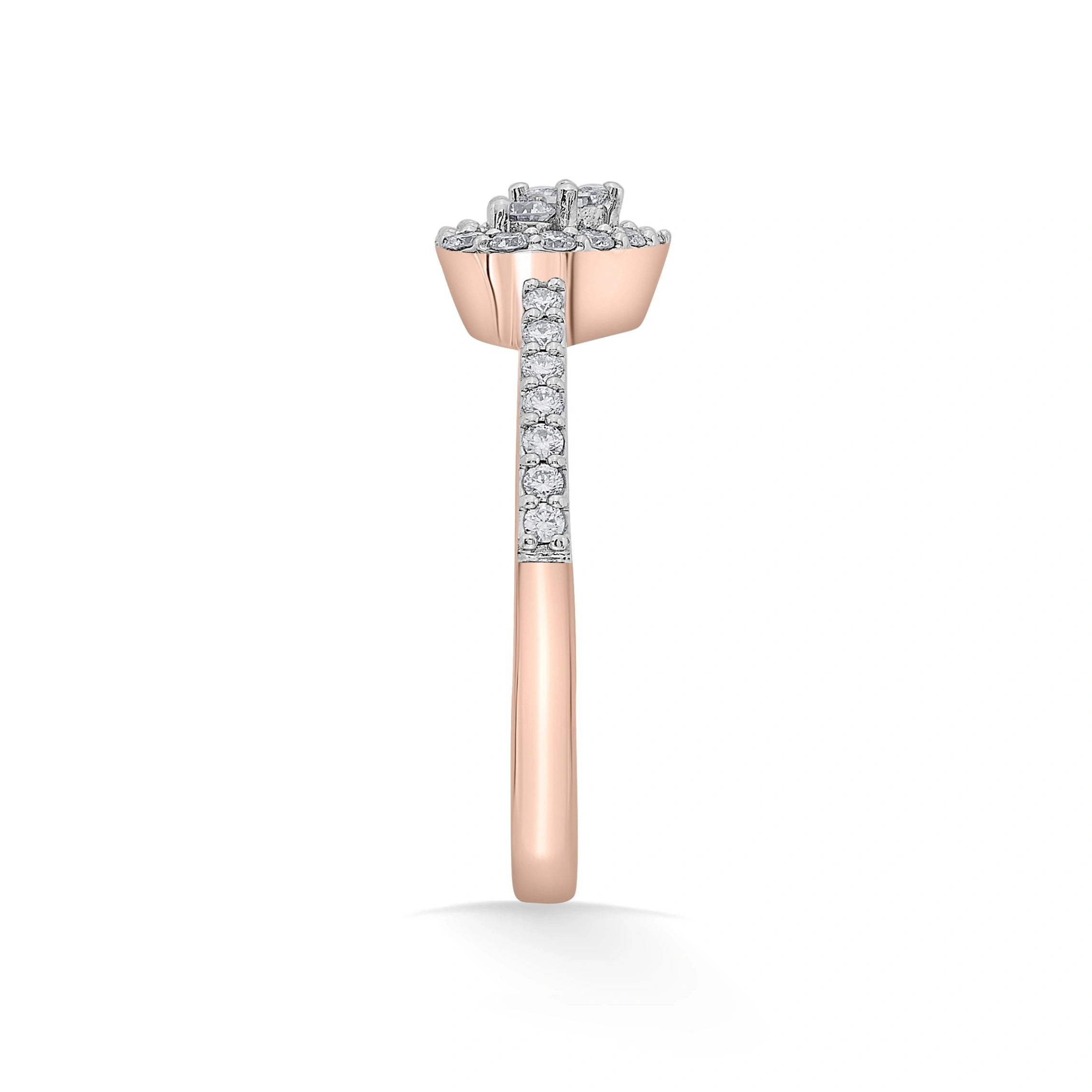Love Knot Celestial Heartfire Ring - Zen Diamond India