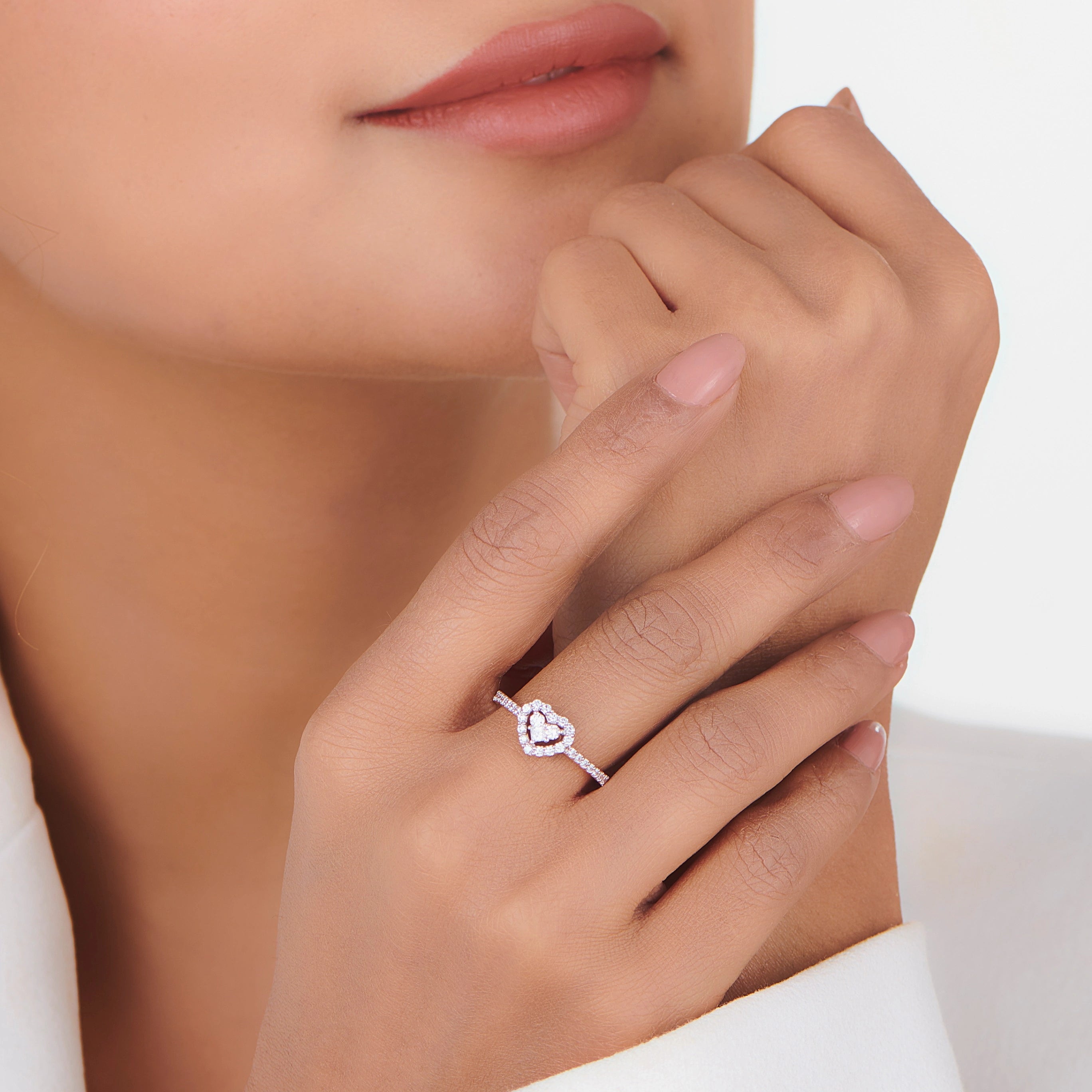 Love Knot Celestial Heartfire Ring - Zen Diamond India