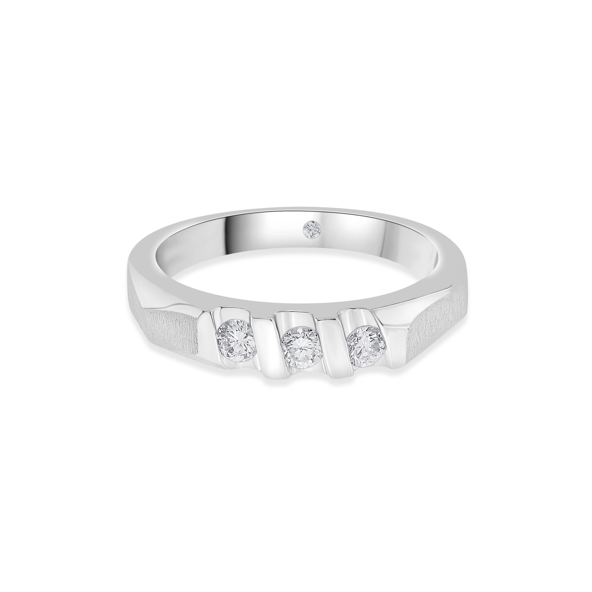 Hugo Triad Groove Ring - Zen Diamond India