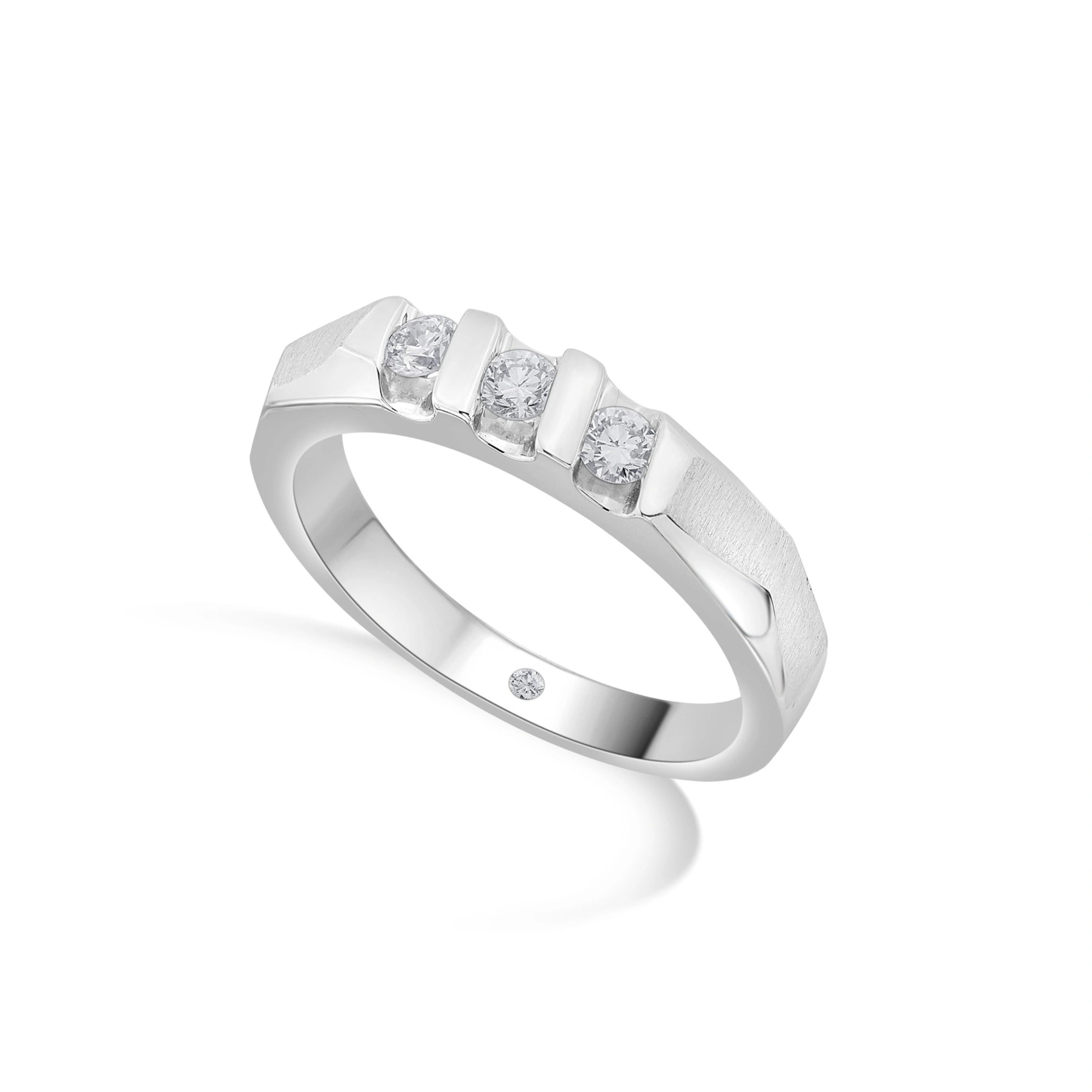 Hugo Triad Groove Ring - Zen Diamond India
