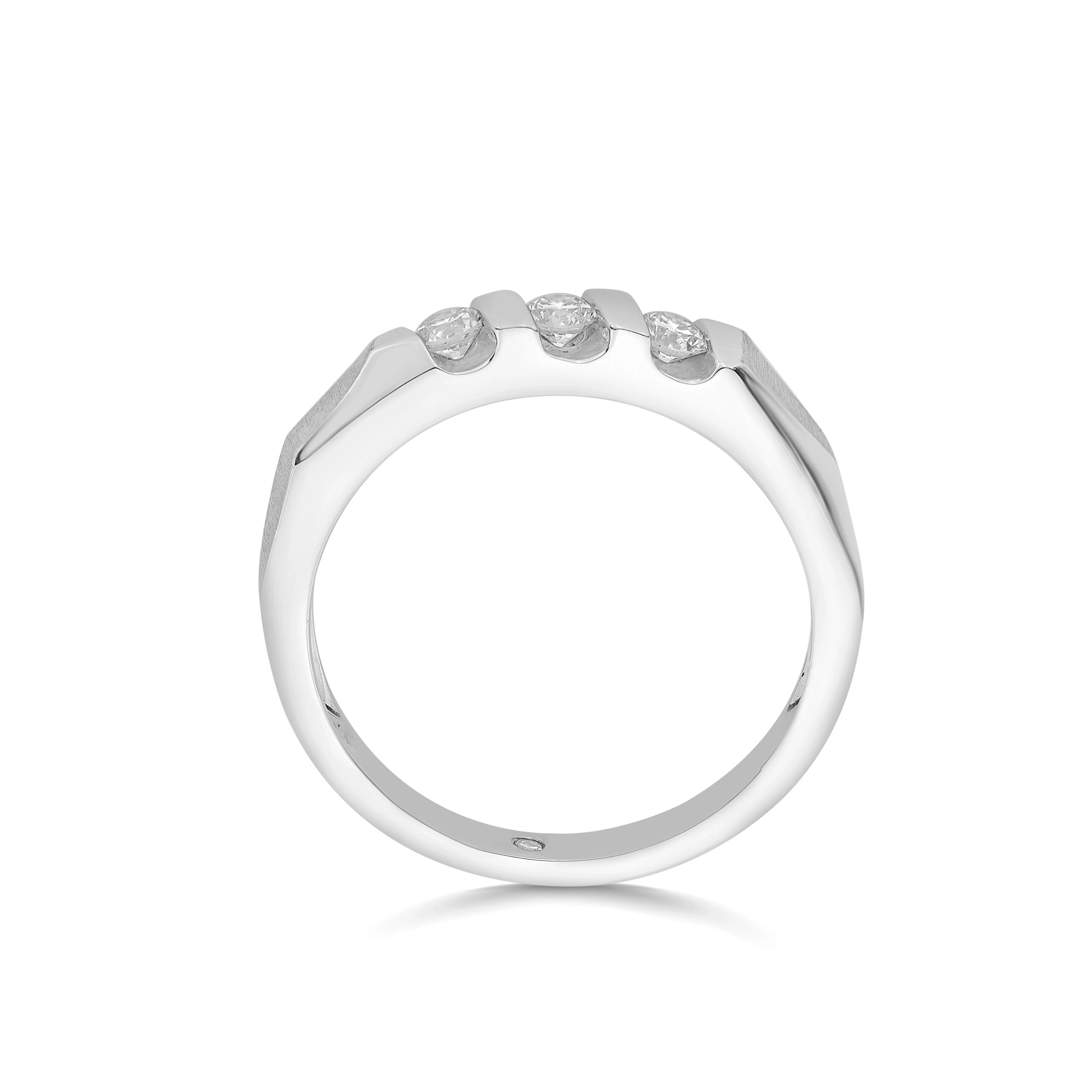 Hugo Triad Groove Ring - Zen Diamond India