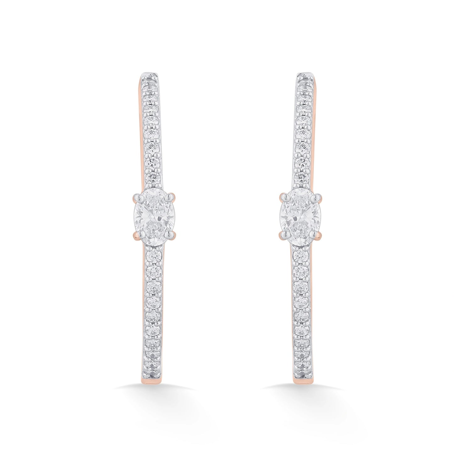 Sassy Oval Luxe Earrings - Zen Diamond India