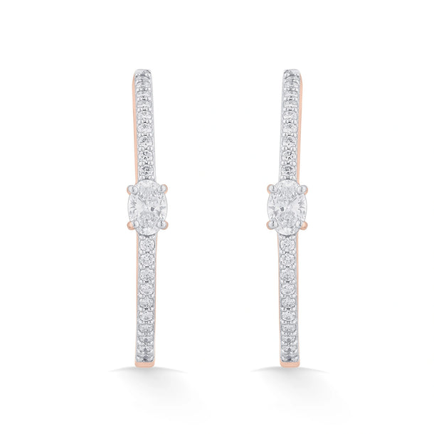 Sassy Oval Luxe Earrings - Zen Diamond India