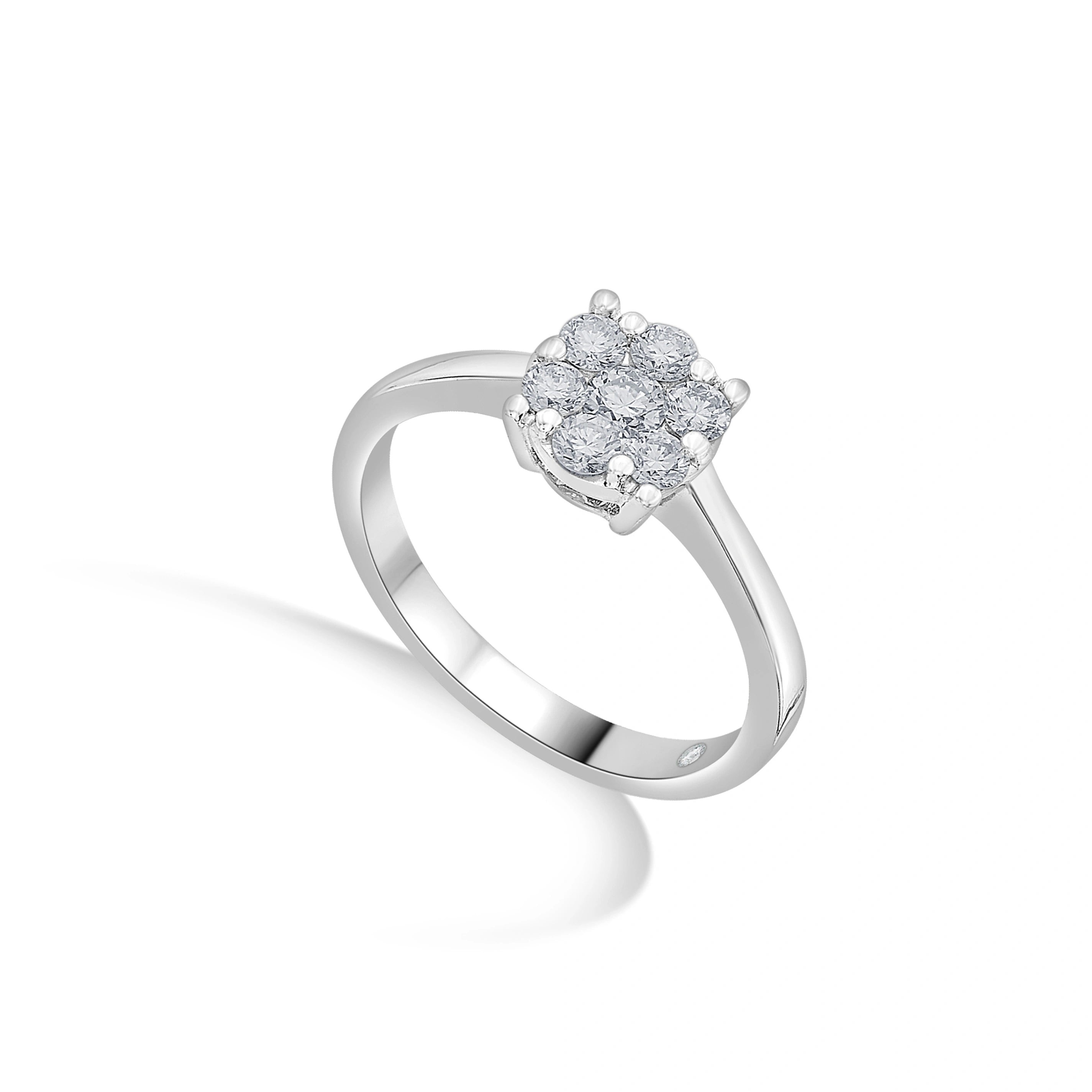 Frosted Bloom Radiance Ring