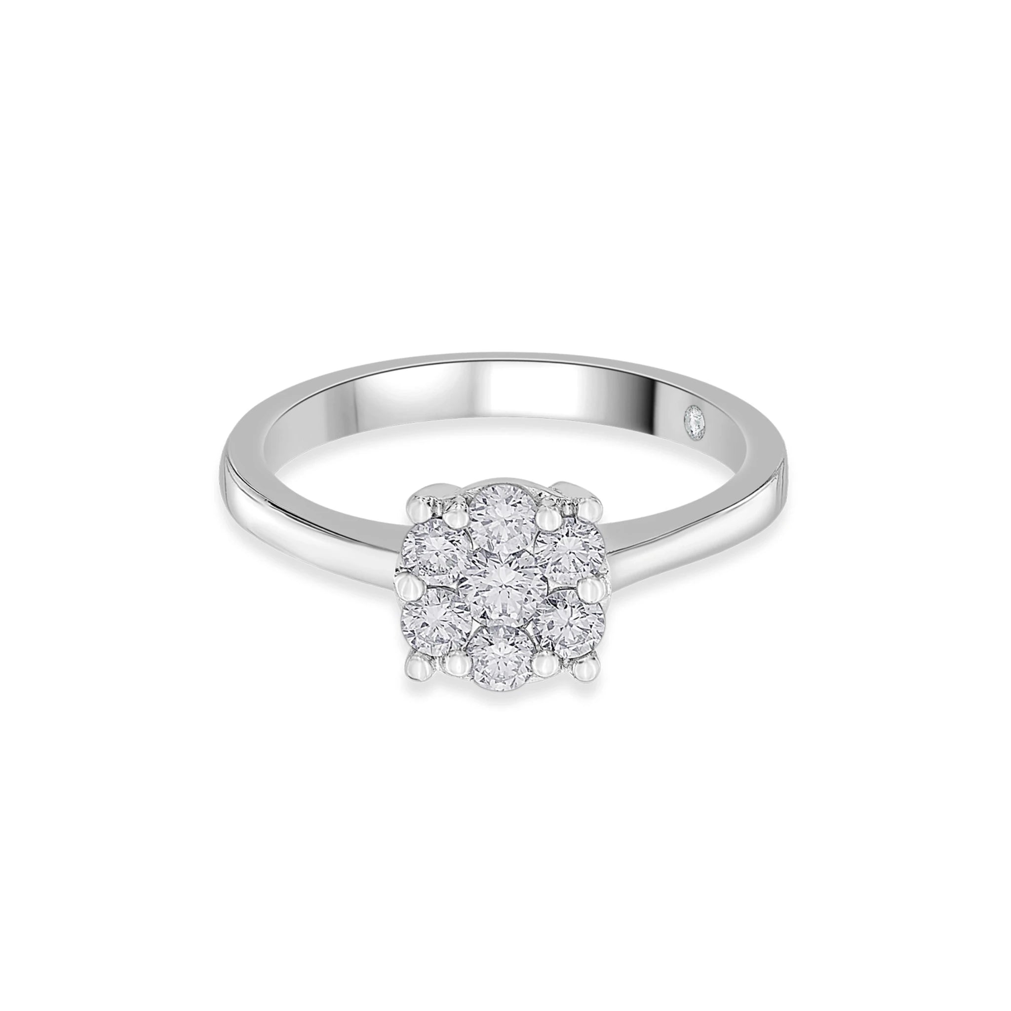Frosted Bloom Radiance Ring - Zen Diamond India
