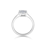 Frosted Bloom Radiance Ring - Zen Diamond India