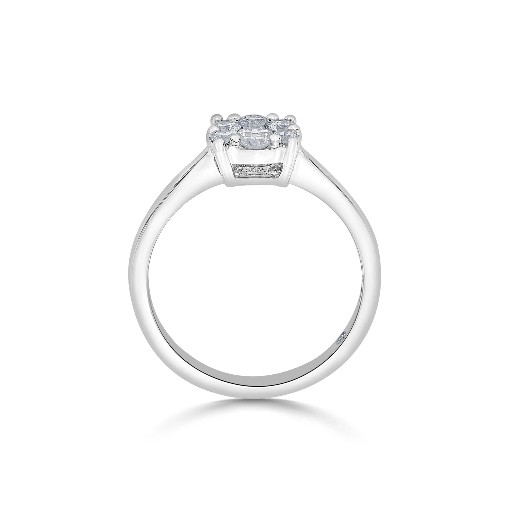 Frosted Bloom Radiance Ring - Zen Diamond India