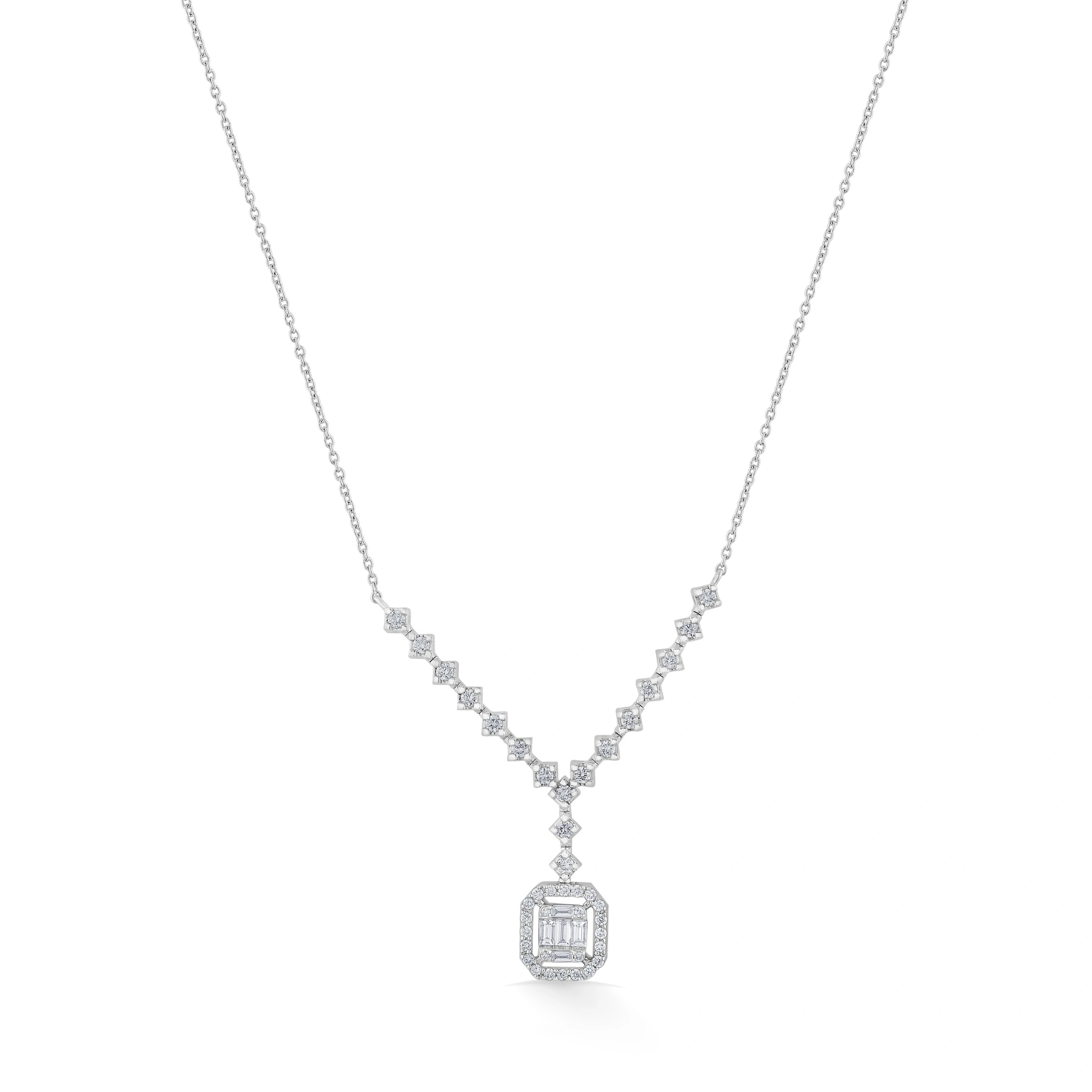 Classic Radiant Symphony Necklace - Zen Diamond India