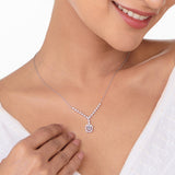 Classic Radiant Symphony Necklace - Zen Diamond India