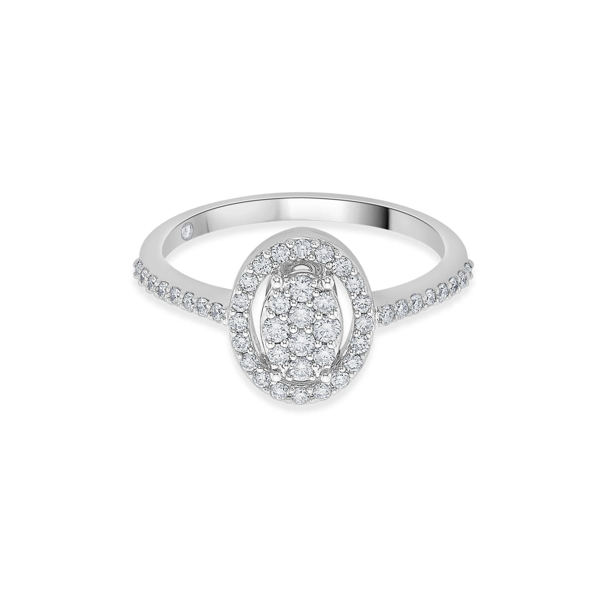 Sassy Eternal Spark Oval Ring - Zen Diamond India
