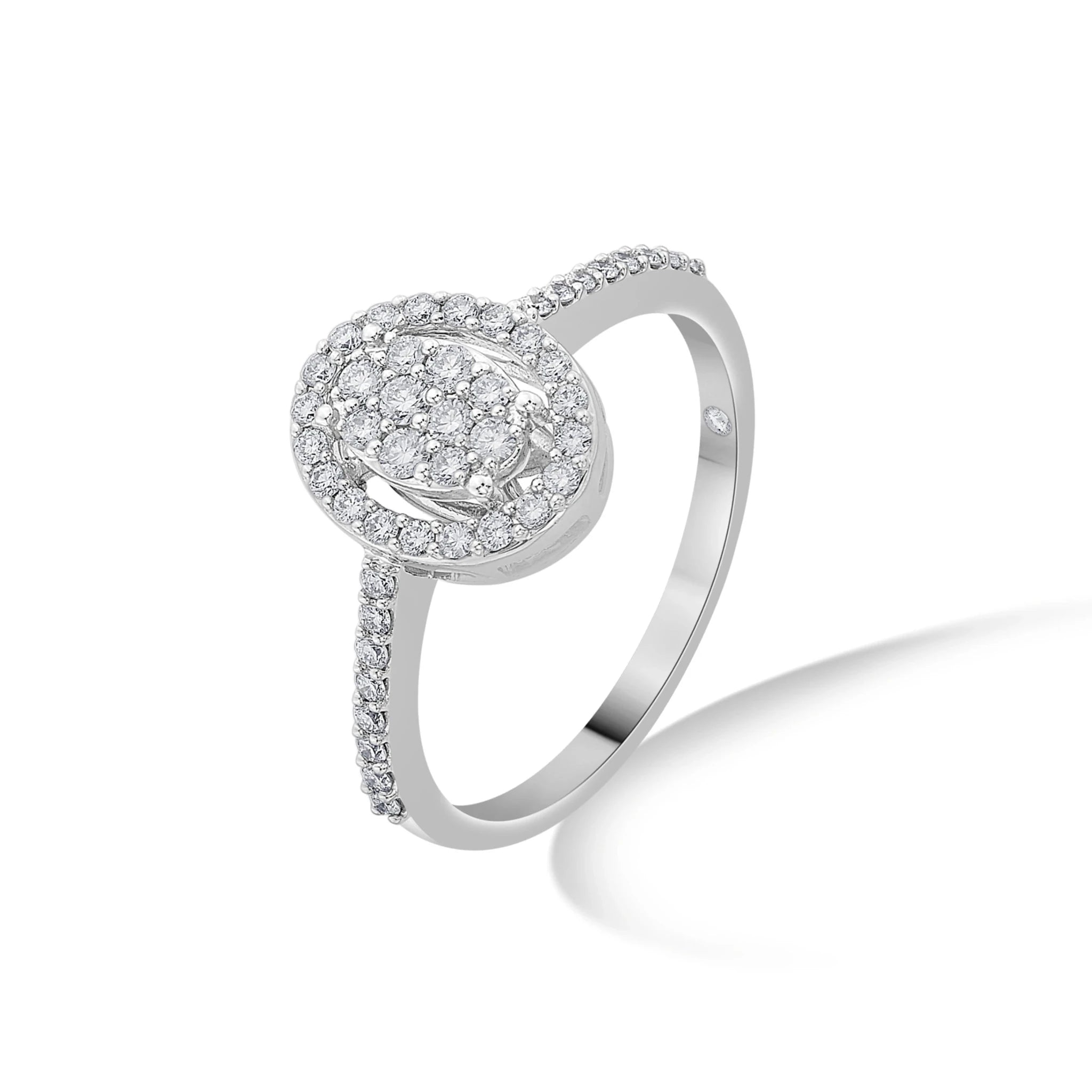 Sassy Eternal Spark Oval Ring - Zen Diamond India