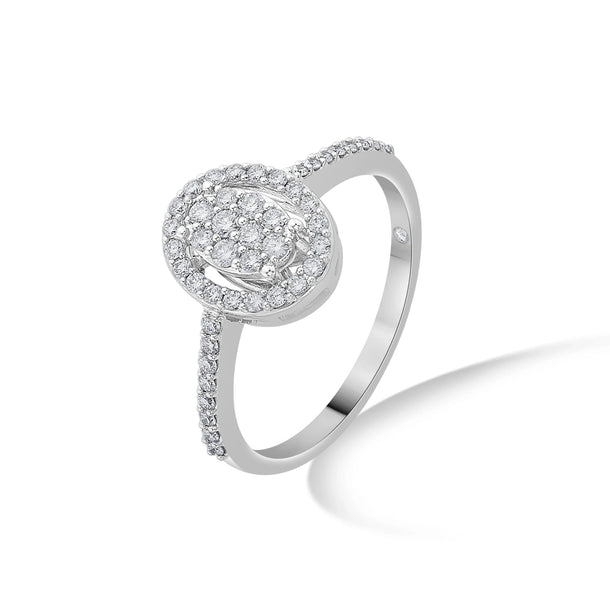 Sassy Eternal Spark Oval Ring - Zen Diamond India