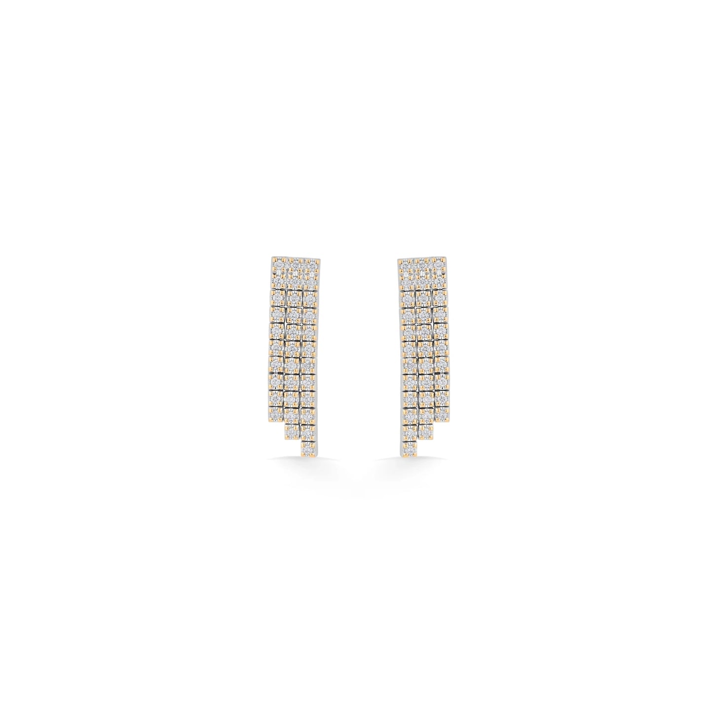 Solitaire Glitz Cascade Linear Drops - Zen Diamond India