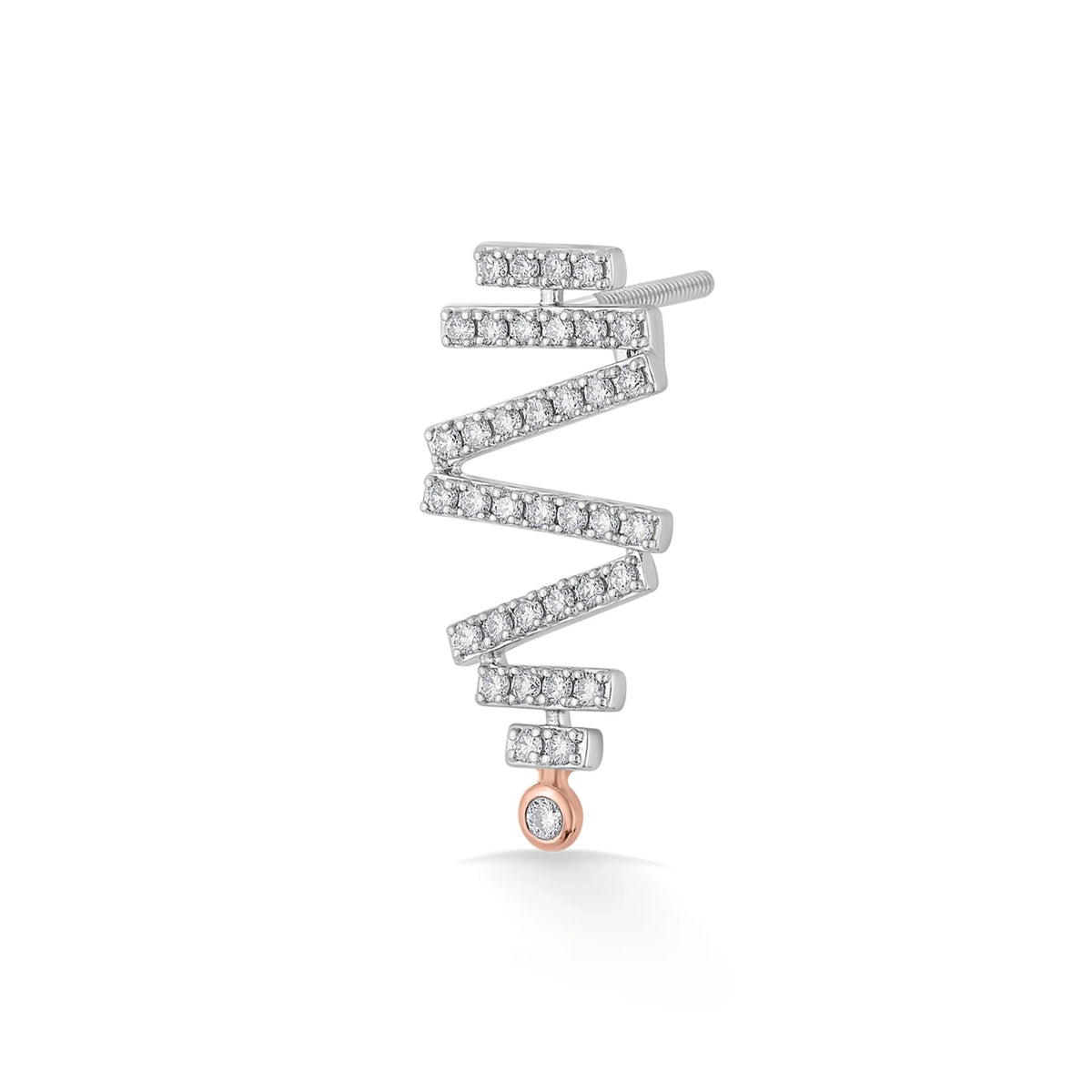 Deck up GlitzWave ZigDiamond Earrings - Zen Diamond India